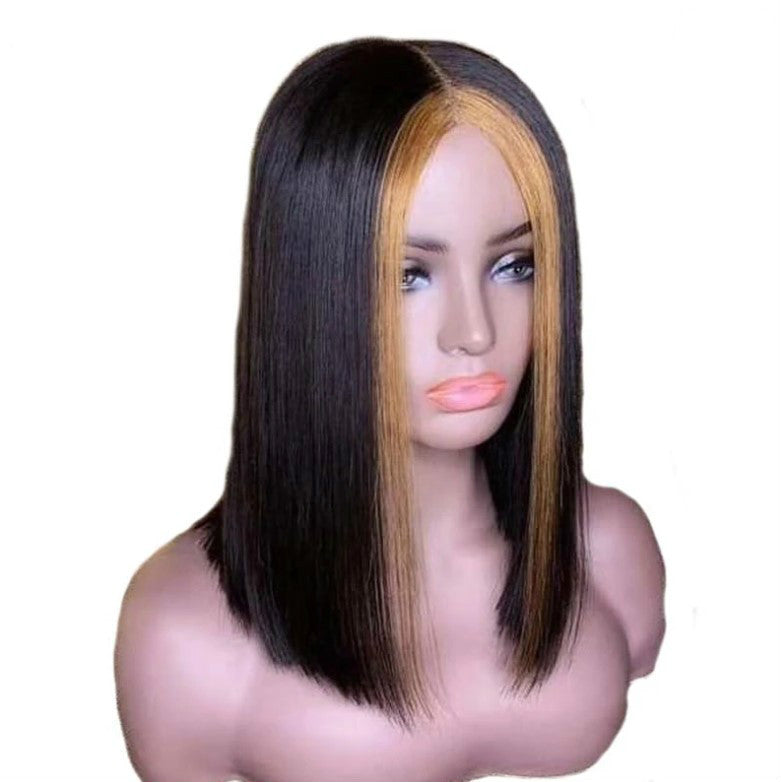 Explosion Style Front Lace Straight Hair Wig European And American Women'S Wig Short Straight Hair Human Wigs Explosion Style Front Lace Straight Hair Wig European And American Women'S Wig Short Straight Hair Human Wigs